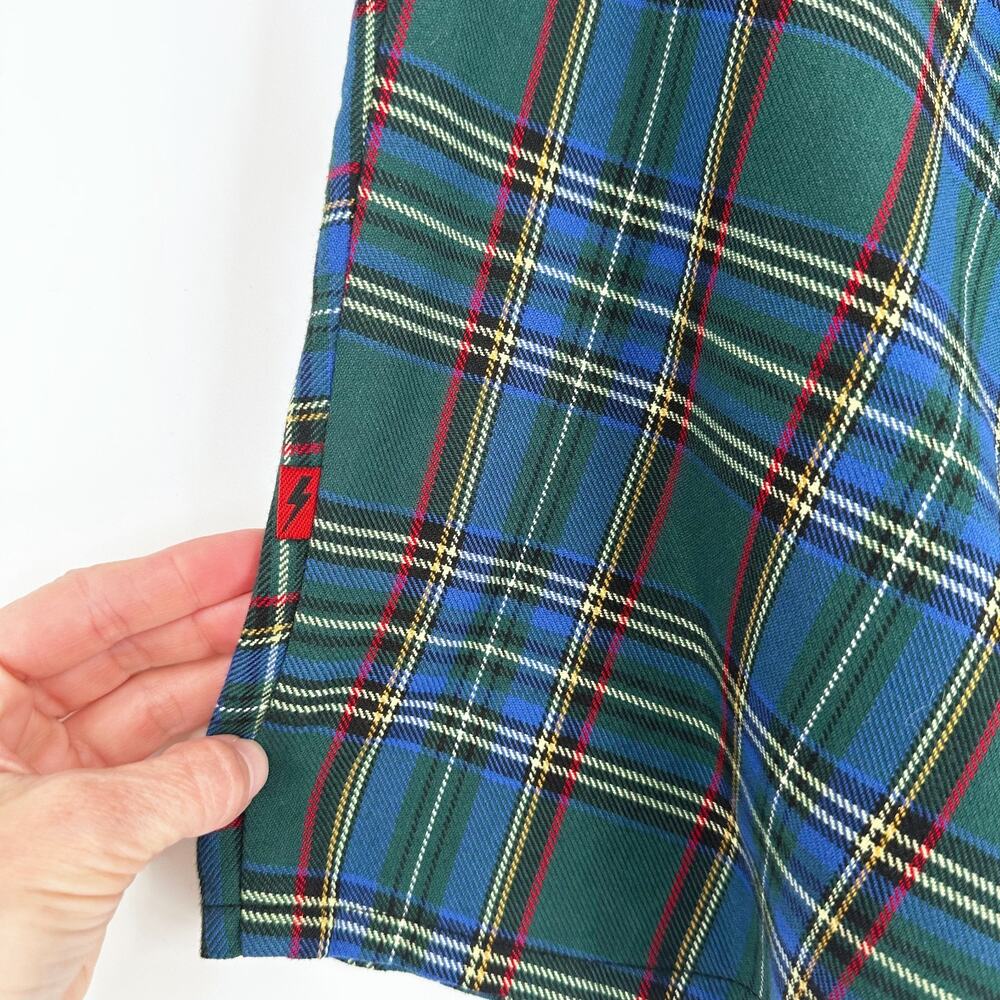 Tripp NYC Plaid Mini Circle Skirt XS Mall Goth 90s Punk Grunge Emo Dark Academia - Picture 4 of 9